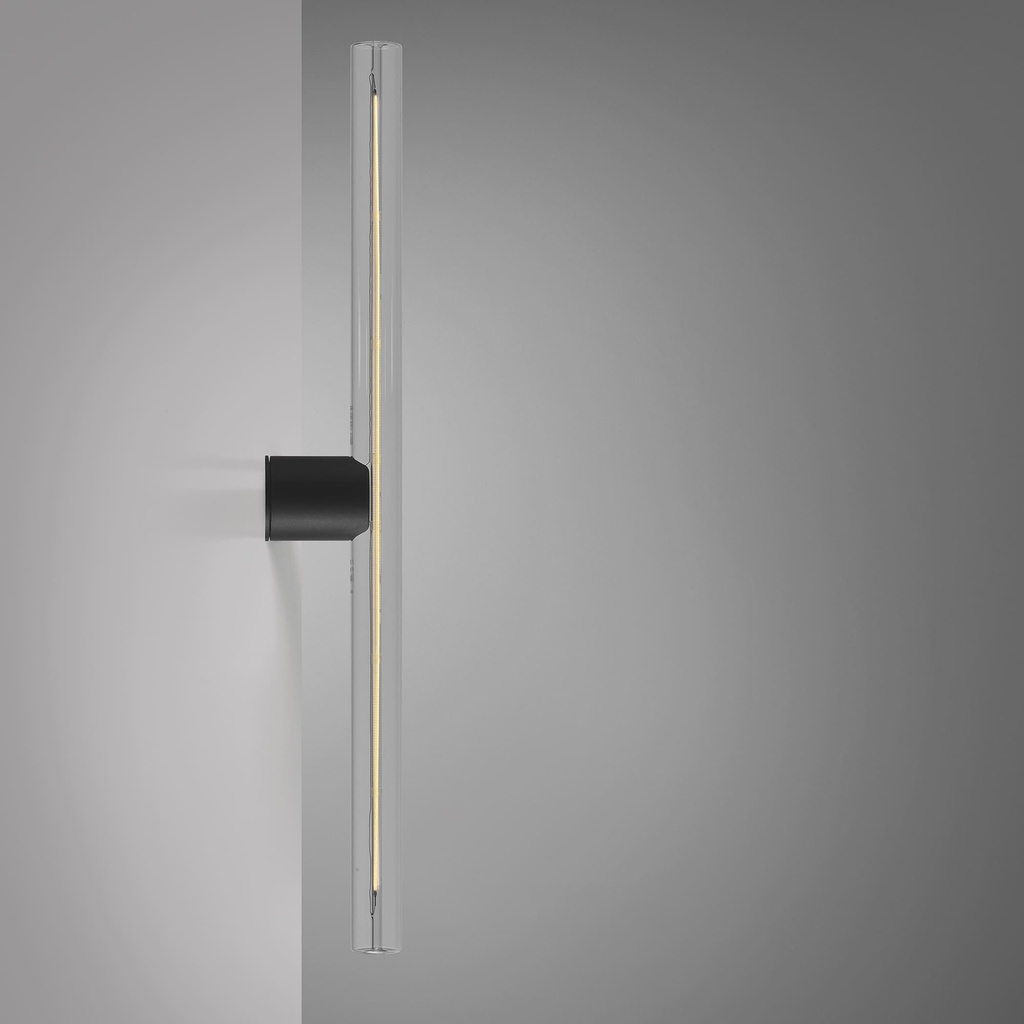 DAYLIGHT 810294.00A | APPLIQUE S14D BLACK 30X500 IP44 CLII LINEA CLEAR CRI90
