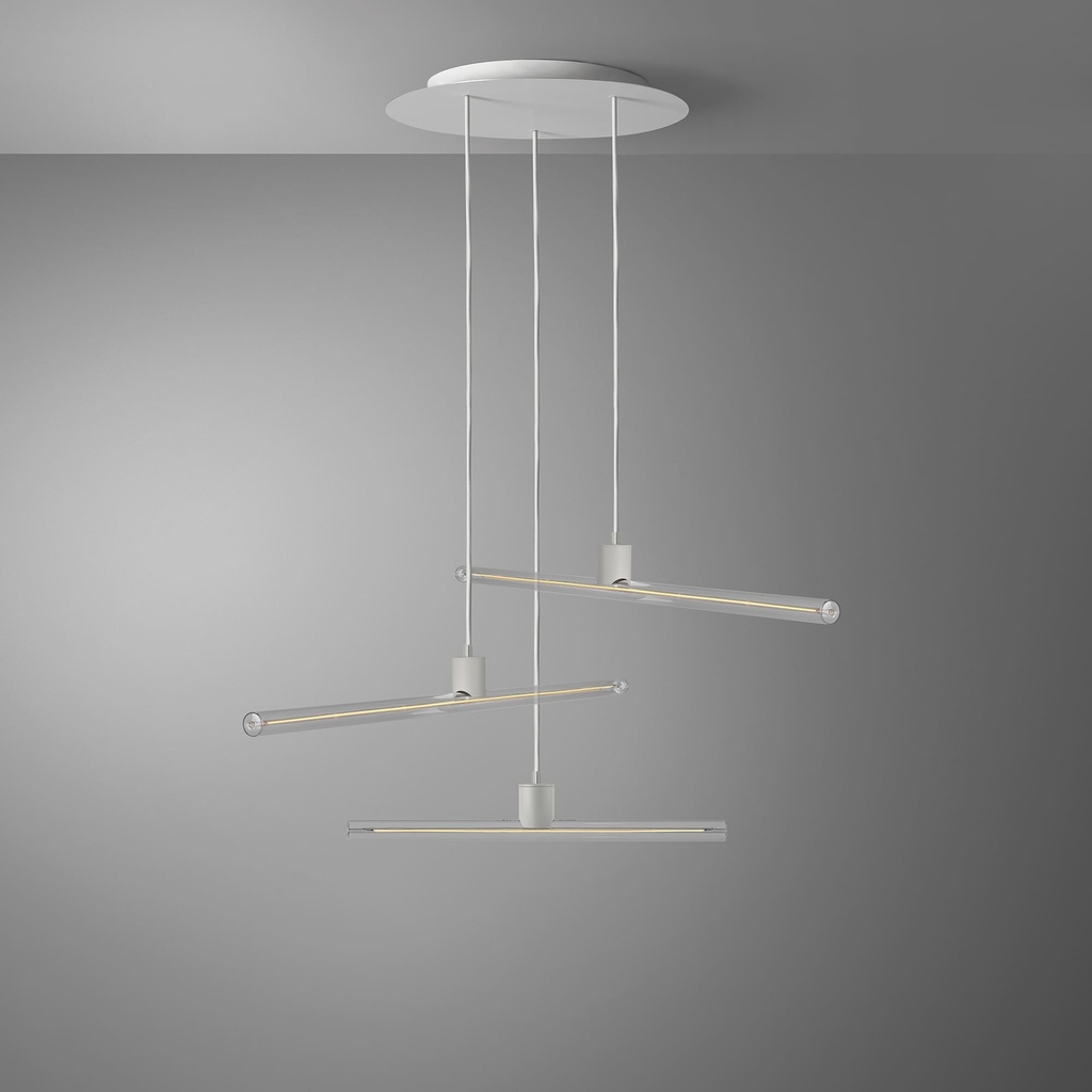 DAYLIGHT 810299.00A | ROMA PENDEL 3 CADUTE S14D WHITE 30X500 LINEA CLEAR CRI90