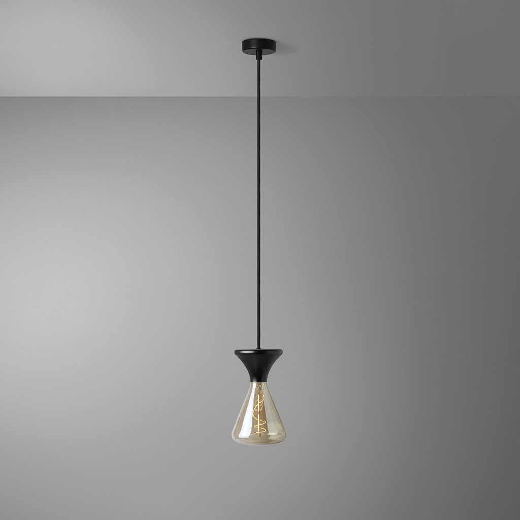 DAYLIGHT 810246.00A | ELBA PENDEL BEL BLACK CONE 140X200 GOLD