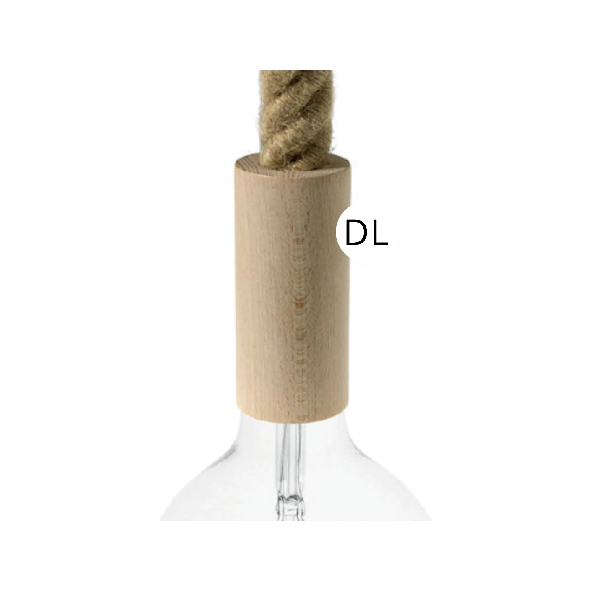 DAYLIGHT KBL0130 | PORTALAMPADA LEGNO 3XL (30 MM)