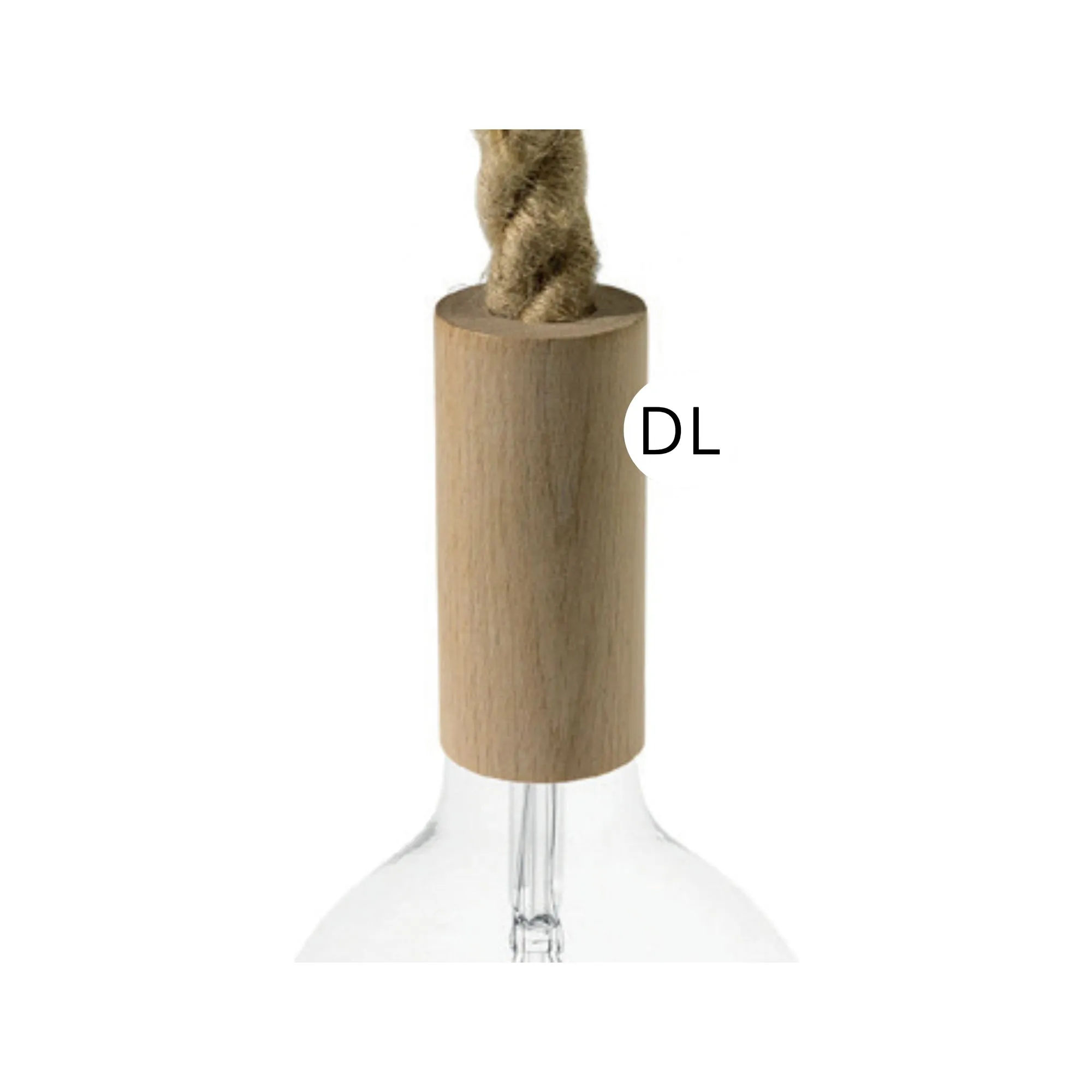 DAYLIGHT KBL0124 | PORTALAMPADA LEGNO 2XL (24 MM)