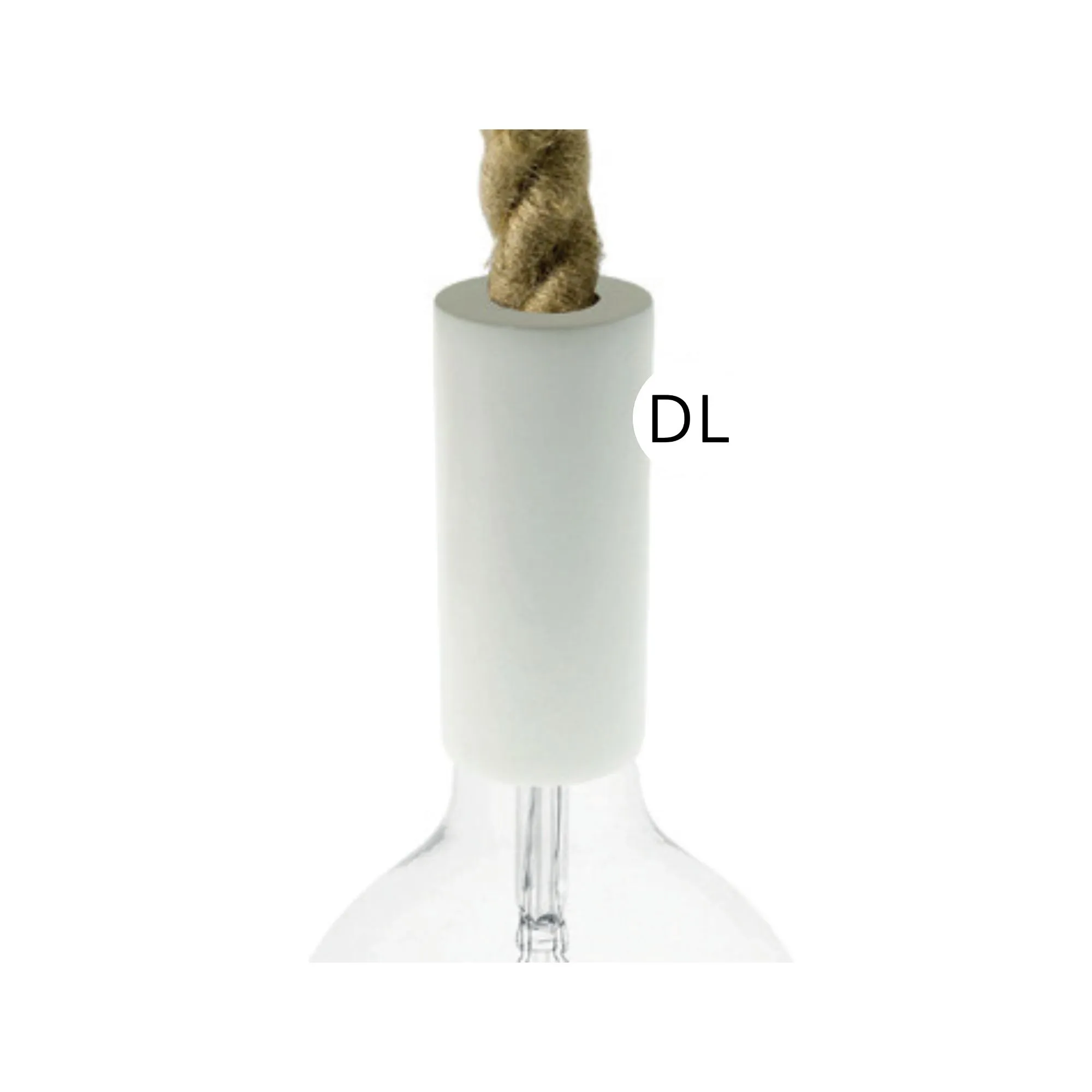 DAYLIGHT KBL0216 | PORTALAMPADA LEGNO WHITE XL (16 MM)