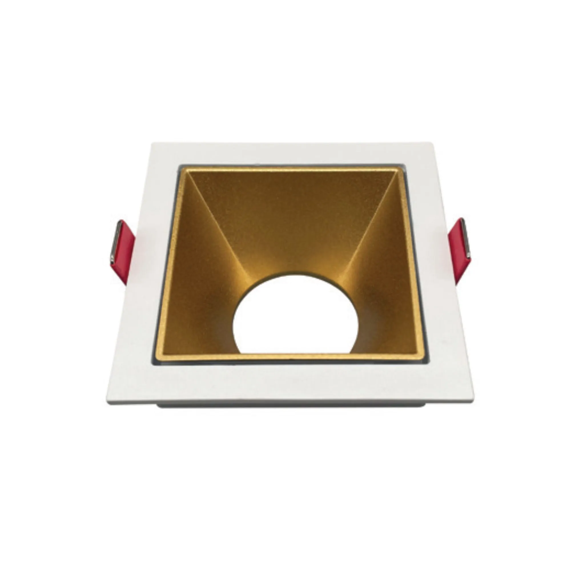 DAYLIGHT 570140.00A | DOWNLIGHT JOLLY S ORIENT GU10 D85X59 QUADRO WHITE - R. GOLD