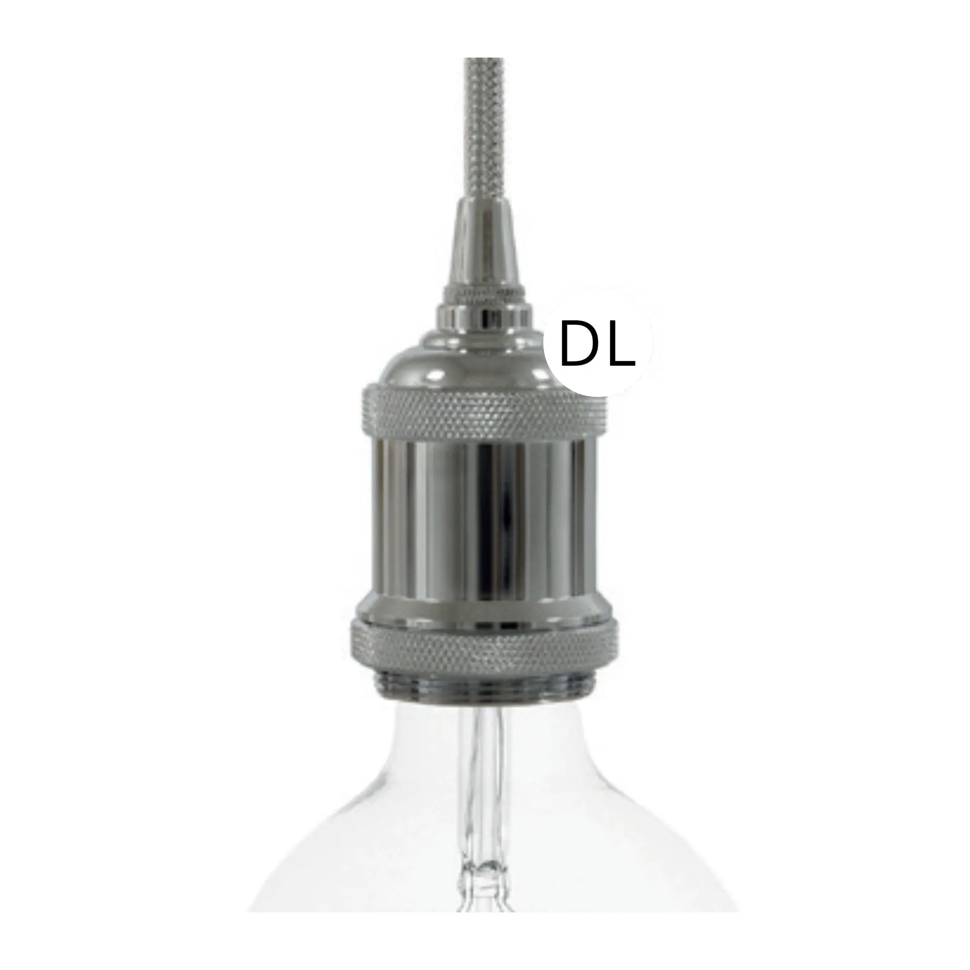 DAYLIGHT PL27CILCR | PORTALAMPADA CILINDRO CROMATO
