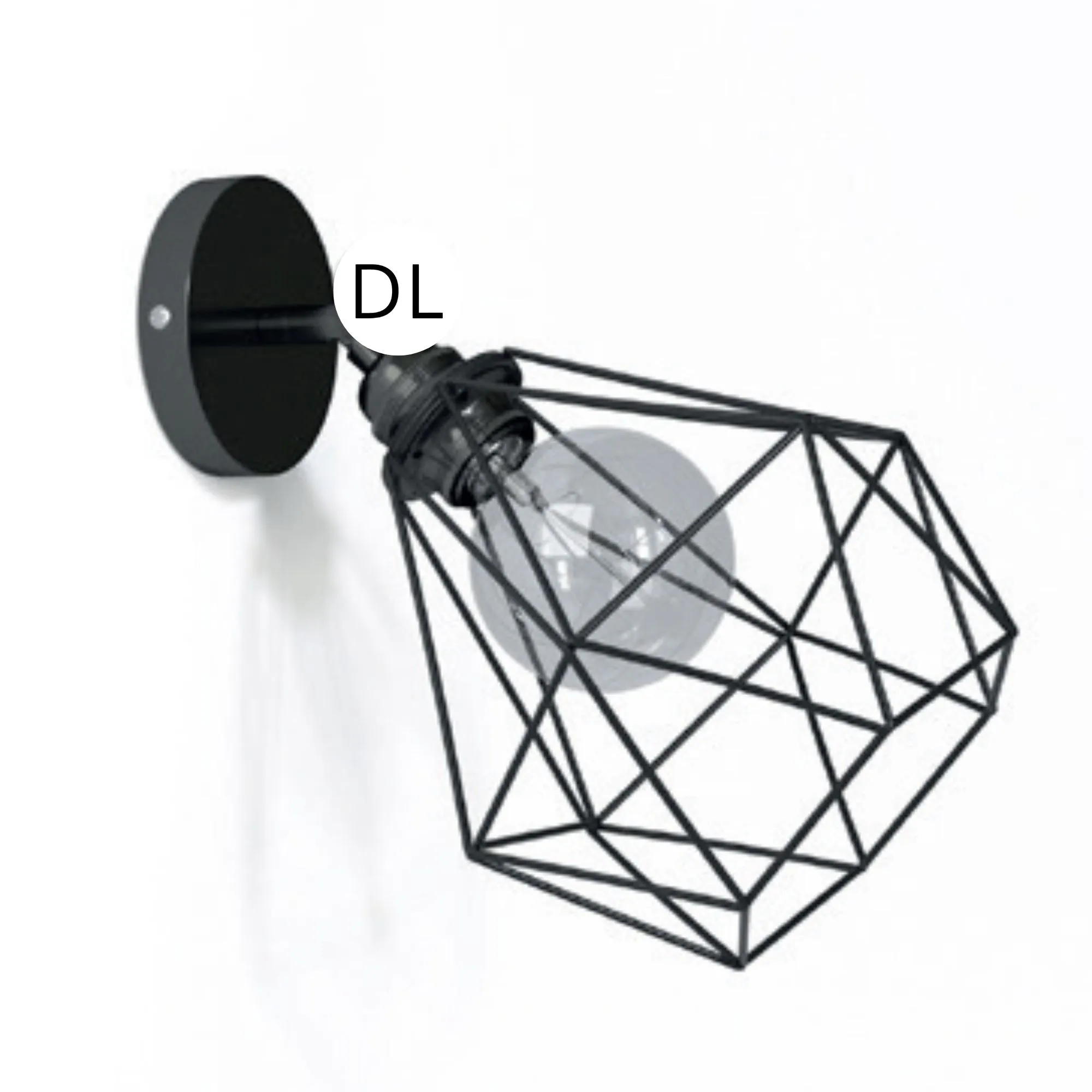 DAYLIGHT APM2BRTBS1BRDVN | PUNTO LUCE METALLO PARETE DOPPIA G. PARALUME DIAMANTE BLACK