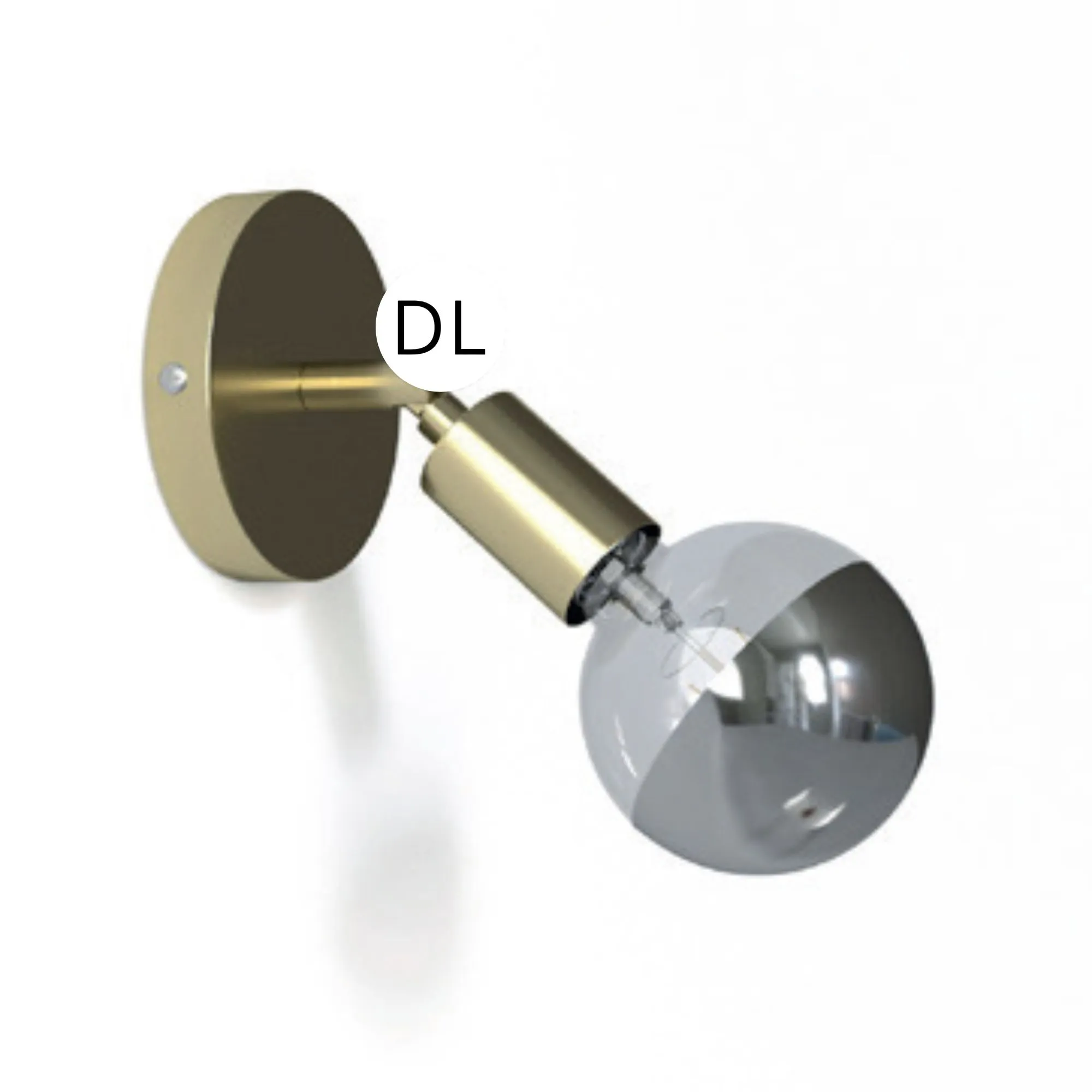 DAYLIGHT APM2GOTBS1GO | PUNTO LUCE METALLO PARETE E27 ORO