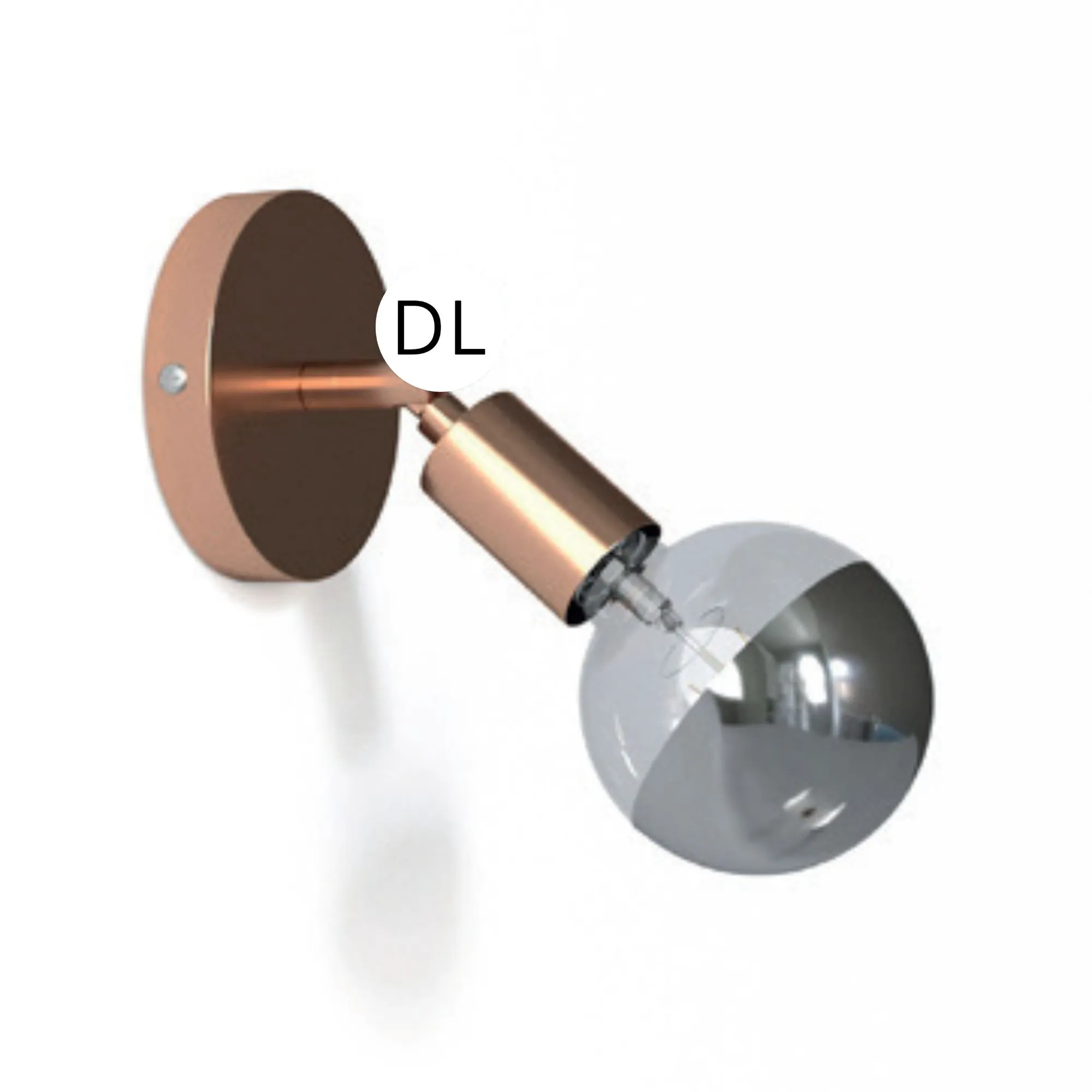 DAYLIGHT APM2RATBS1RA | PUNTO LUCE METALLO PARETE E27 RAME