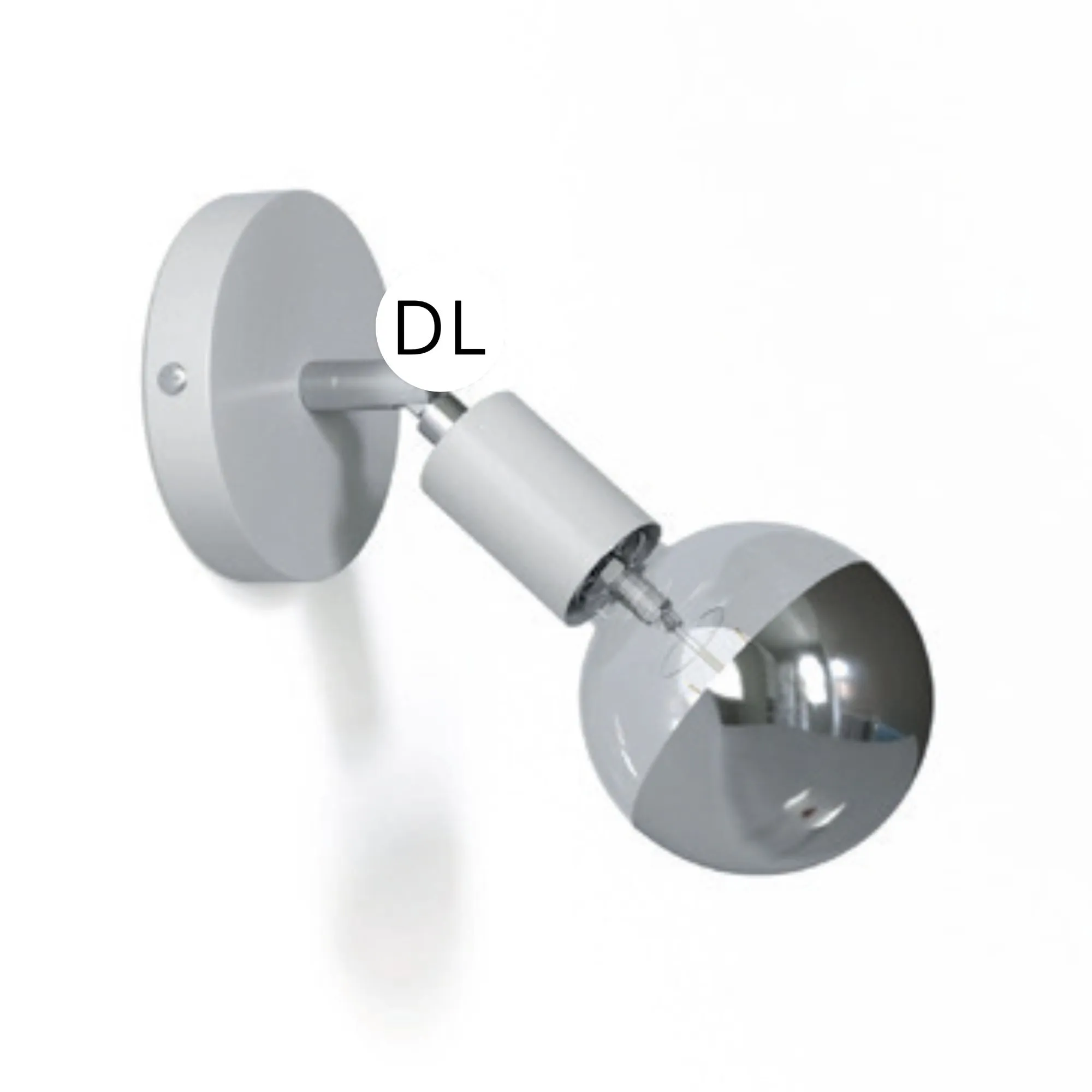 DAYLIGHT APM2VBTBS1CR | PUNTO LUCE METALLO PARETE E27 WHITE