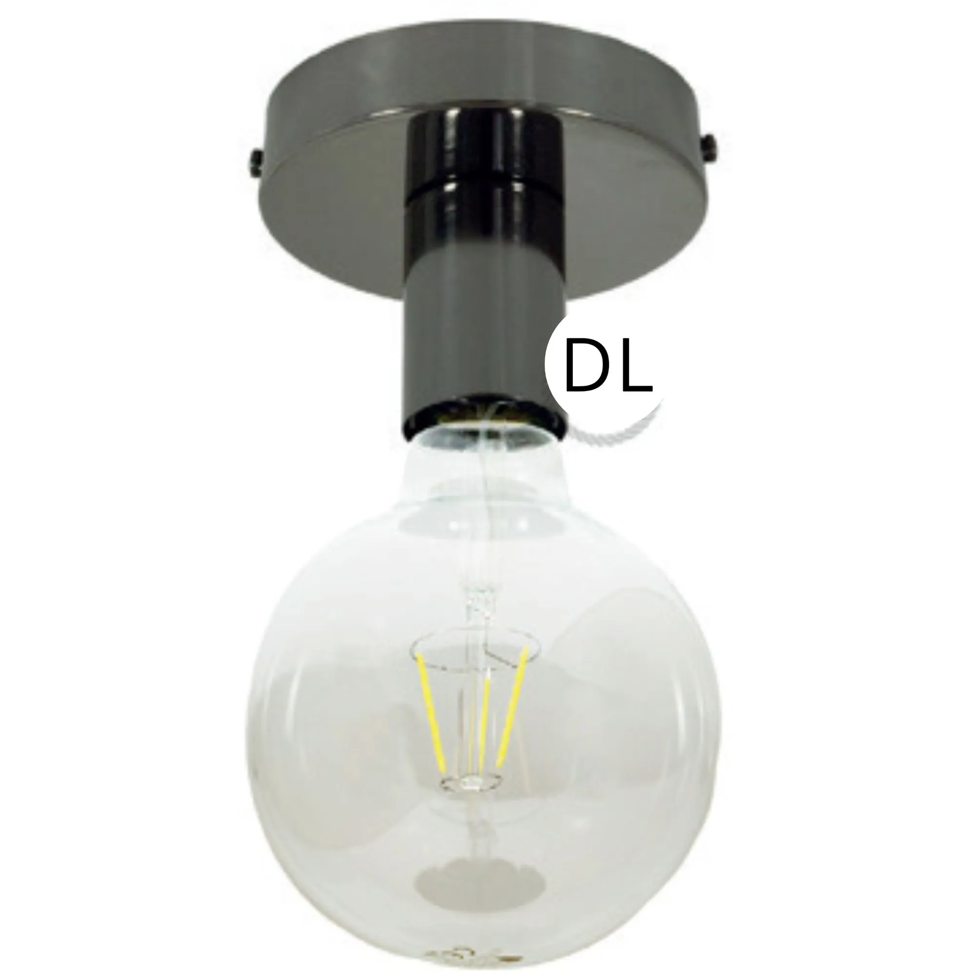 DAYLIGHT APM1BR | PUNTO LUCE METALLO SOFFITTO E27 BRUNITO