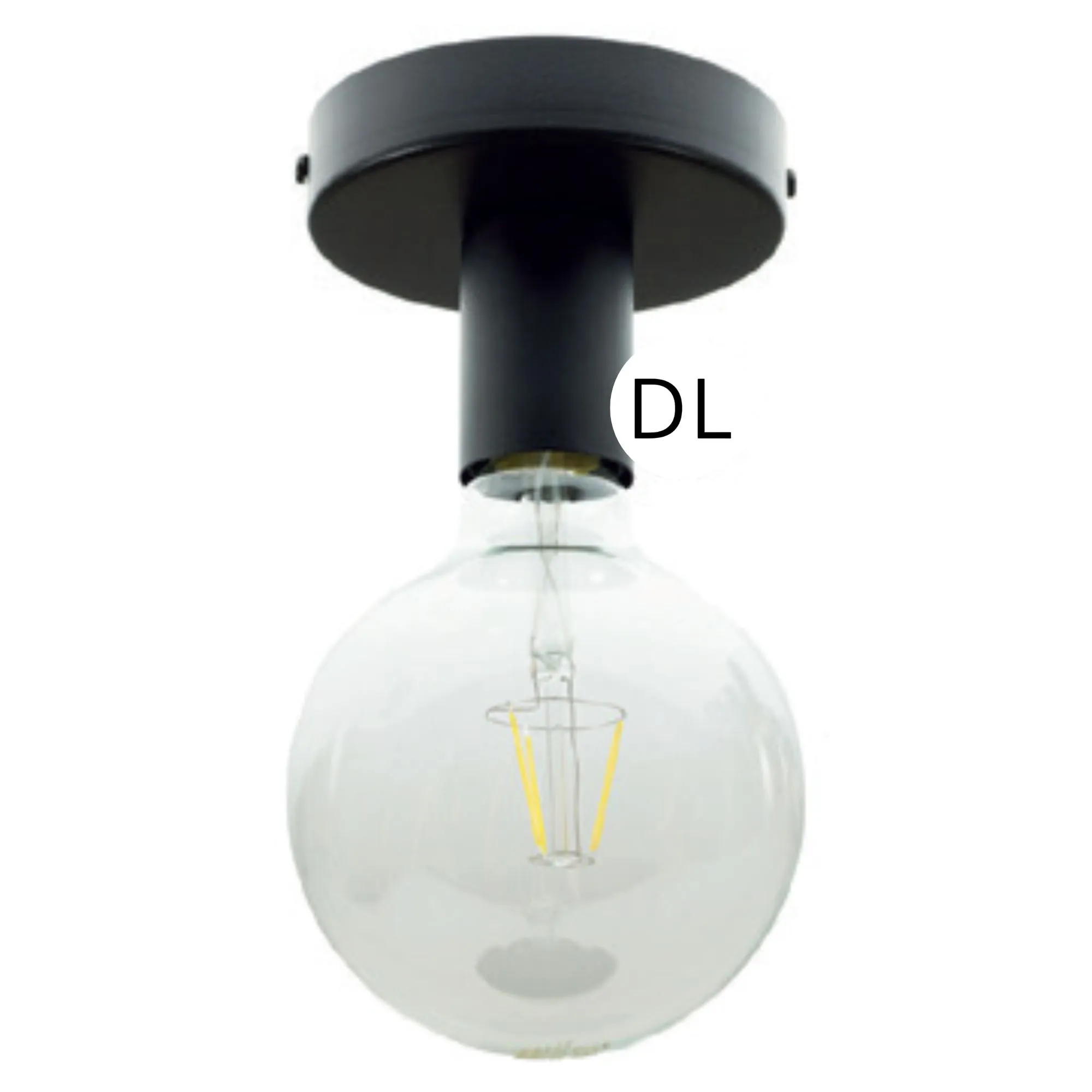 DAYLIGHT APM1VN | PUNTO LUCE METALLO SOFFITTO E27 BLACK