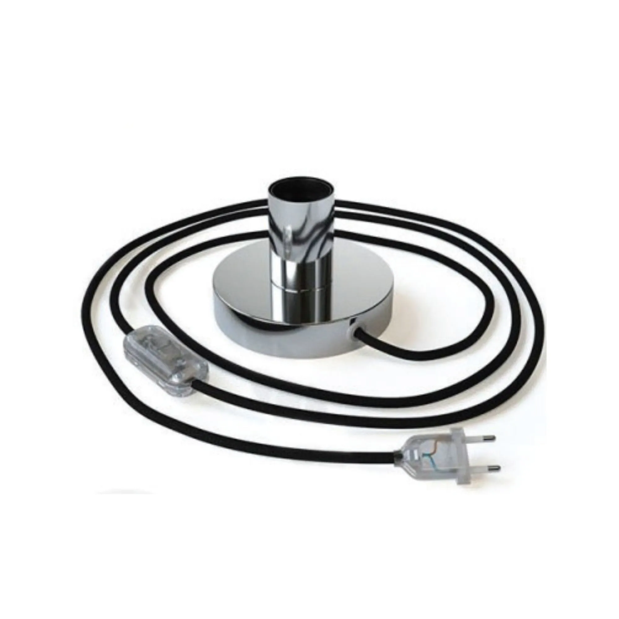 DAYLIGHT ABM21CRLEUTRM04 | PUNTO LUCE TAVOLO CROMO CABLE RM04 CABLATO CON SPINA ITALIA + INT