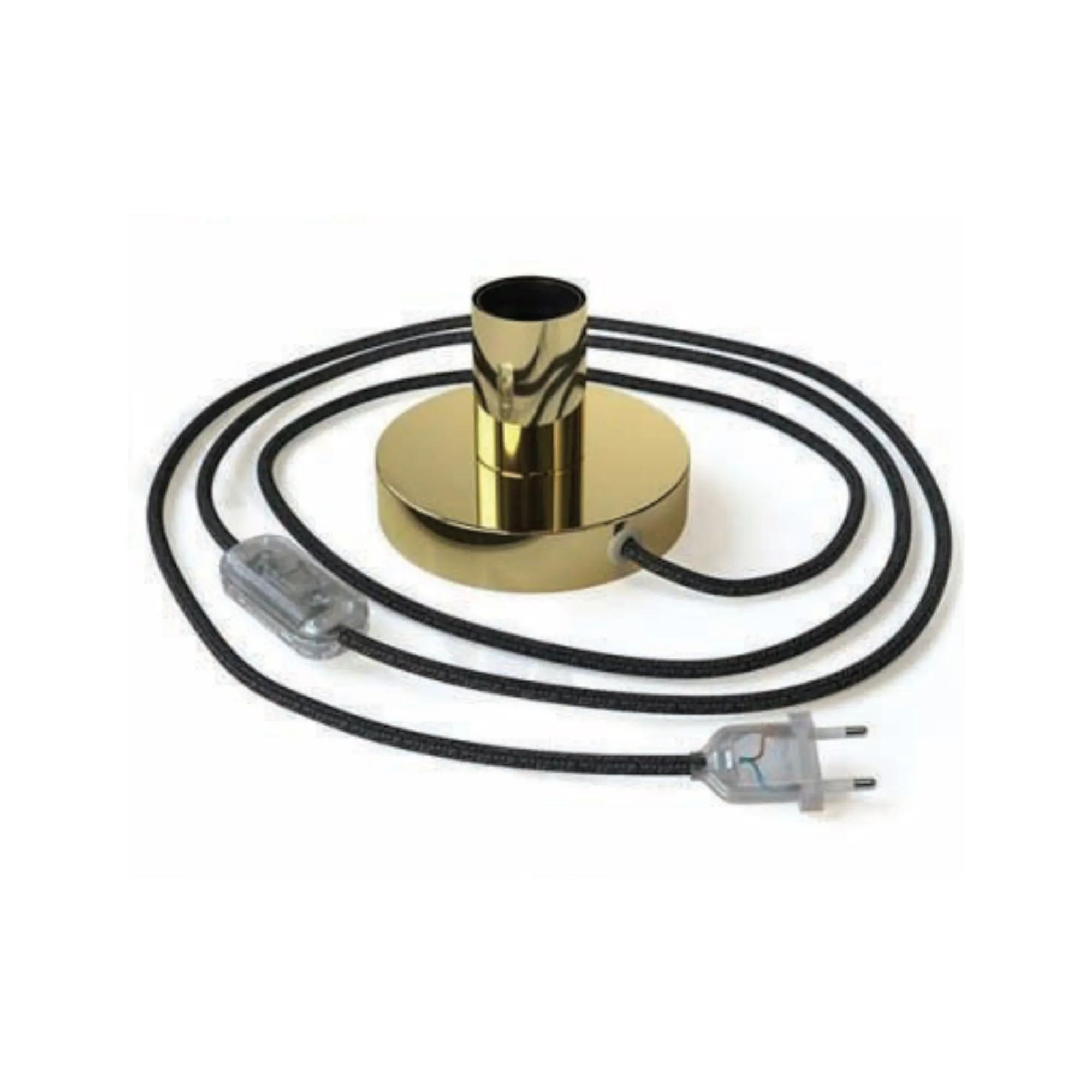 DAYLIGHT ABM21GOLEUTRN03 | PUNTO LUCE TAVOLO ORO CABLE RN03 CABLATO CON SPINA ITALIA + INT