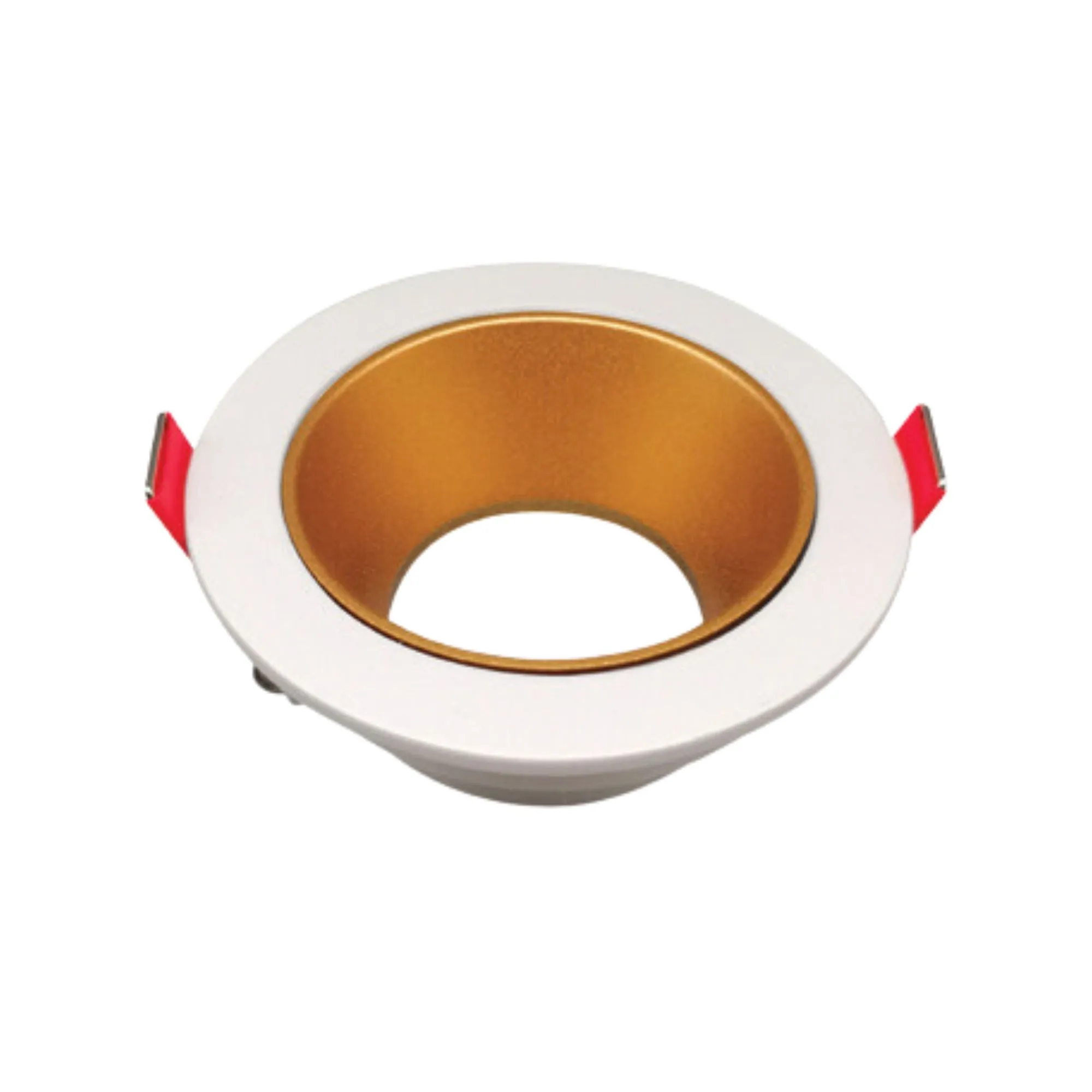 DAYLIGHT 570138.00A | DOWNLIGHT JOLLY S ORIENT GU10 D85X59 ROUND WHITE - R. GOLD