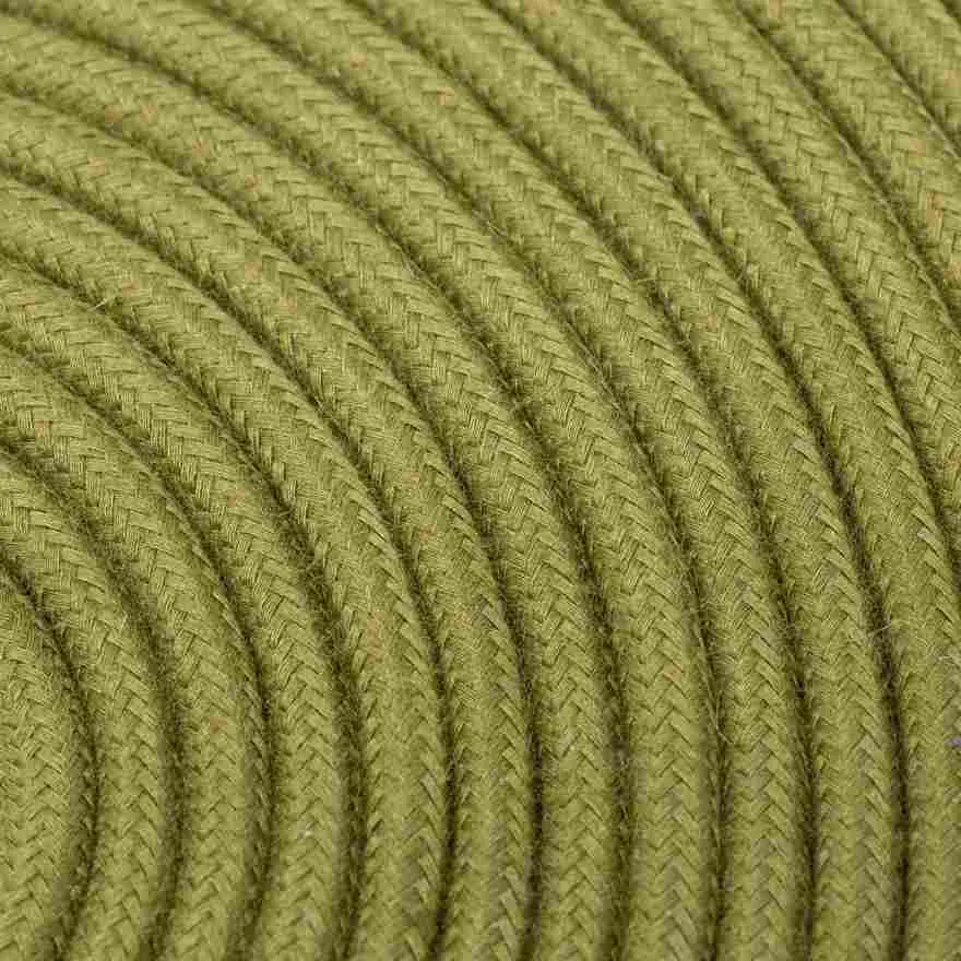 DAYLIGHT TO423/3 | CABLE TONDO OLIVA IN COTONE 3X0,75