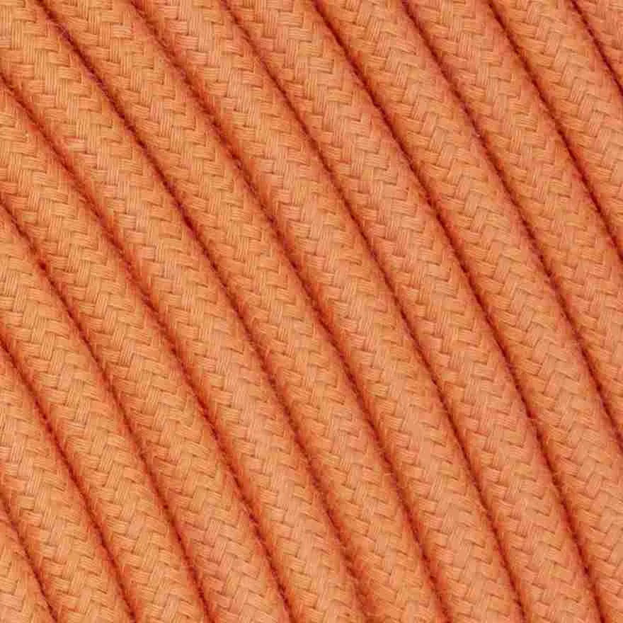 DAYLIGHT TO440/3 | CABLE TONDO SALMONE IN COTONE 3X0,75