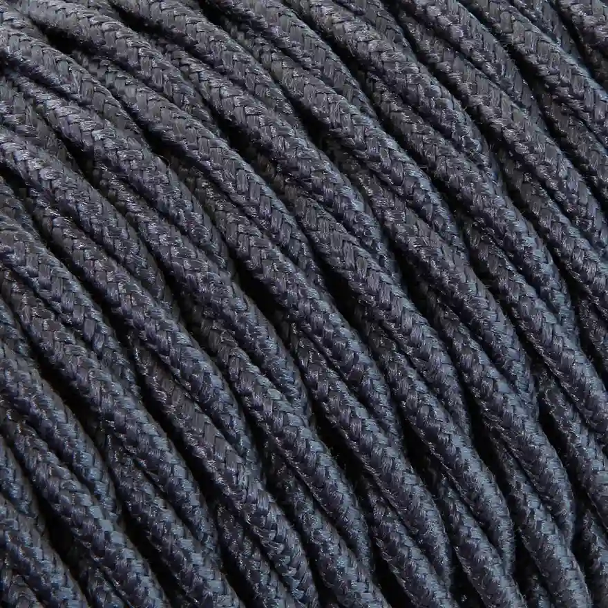 DAYLIGHT TR416/3 | CABLE TRECCIATO GRAFITE IN COTONE 3X0,75