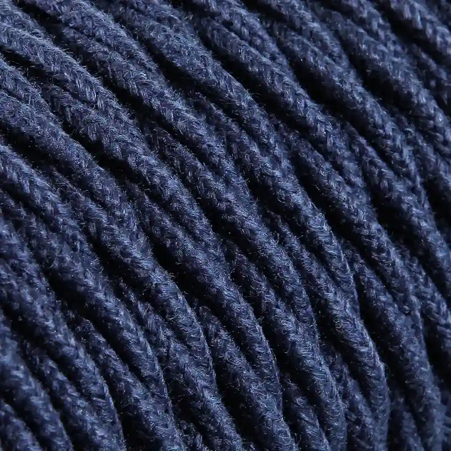DAYLIGHT TR410/3/50 | CABLE TRECCIATO JEANS IN COTONE 3X0,75 50M BOBINA