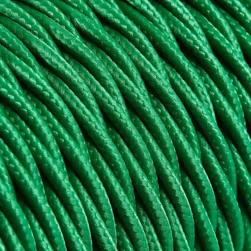 DAYLIGHT TR2/2 | CABLE TRECCIATO VERDE TM06-TR2 SETA 2X0,75