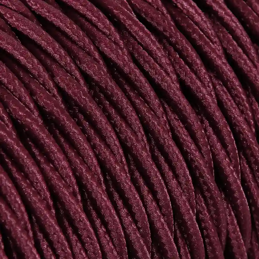 DAYLIGHT TR73/2 | CABLE TRECCIATO BORDEAUX TM19/TR73 SETA 2X0,75