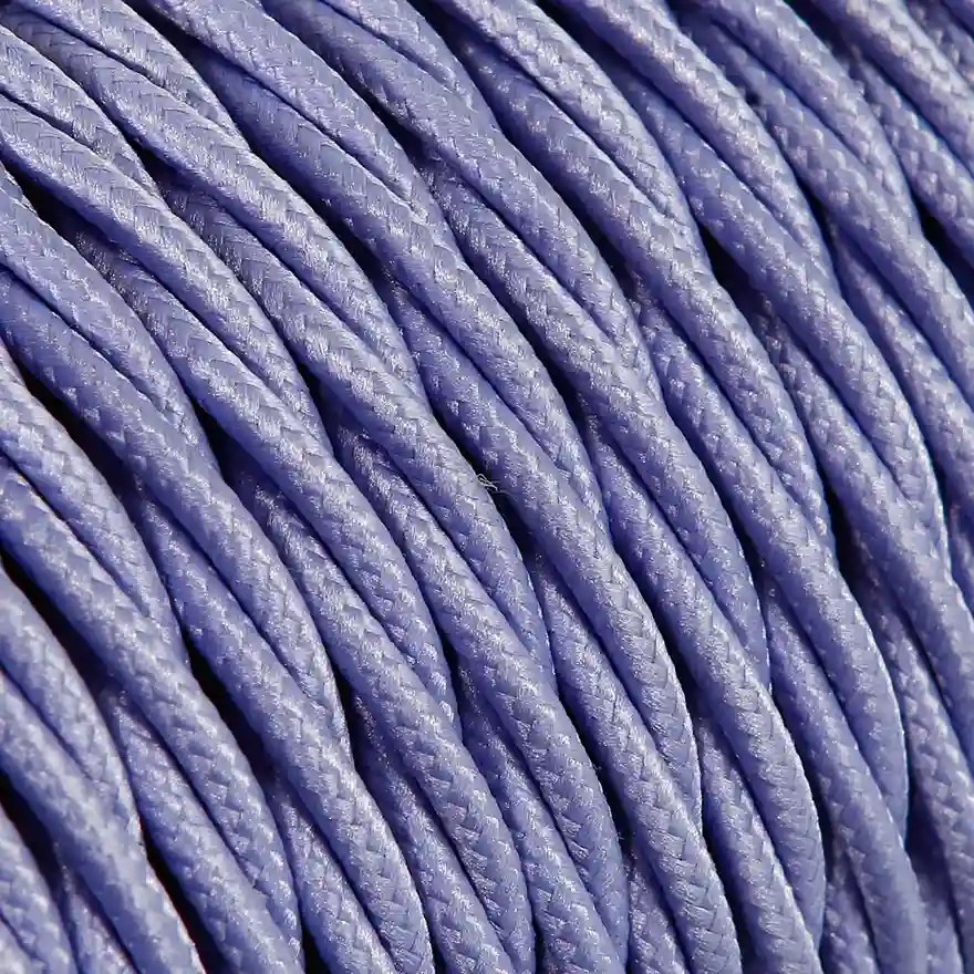 DAYLIGHT TR4/2/50 | CABLE TRECCIATO LILLA TM07-TR4 SETA 2X0,75 50M BOBINA