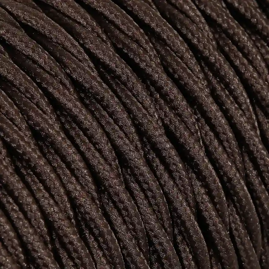 DAYLIGHT TR11/2 | CABLE TRECCIATO MARRONE TM13-TR11 SETA 2X0,75