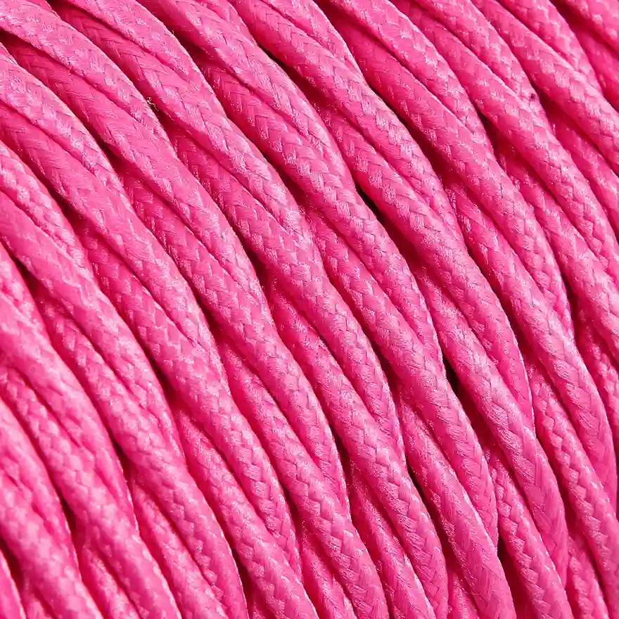 DAYLIGHT TR6/2 | CABLE TRECCIATO FUCSIA TM08-TR6 SETA 2X0,75