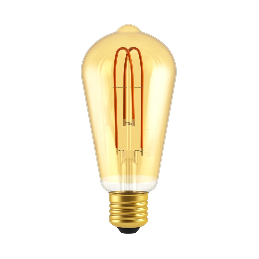 DAYLIGHT 700144.0DA | LED DL VINT FIL ST64 220/240V 5W E27 GOLD 1800K TWIN LOOP DIM BASIC