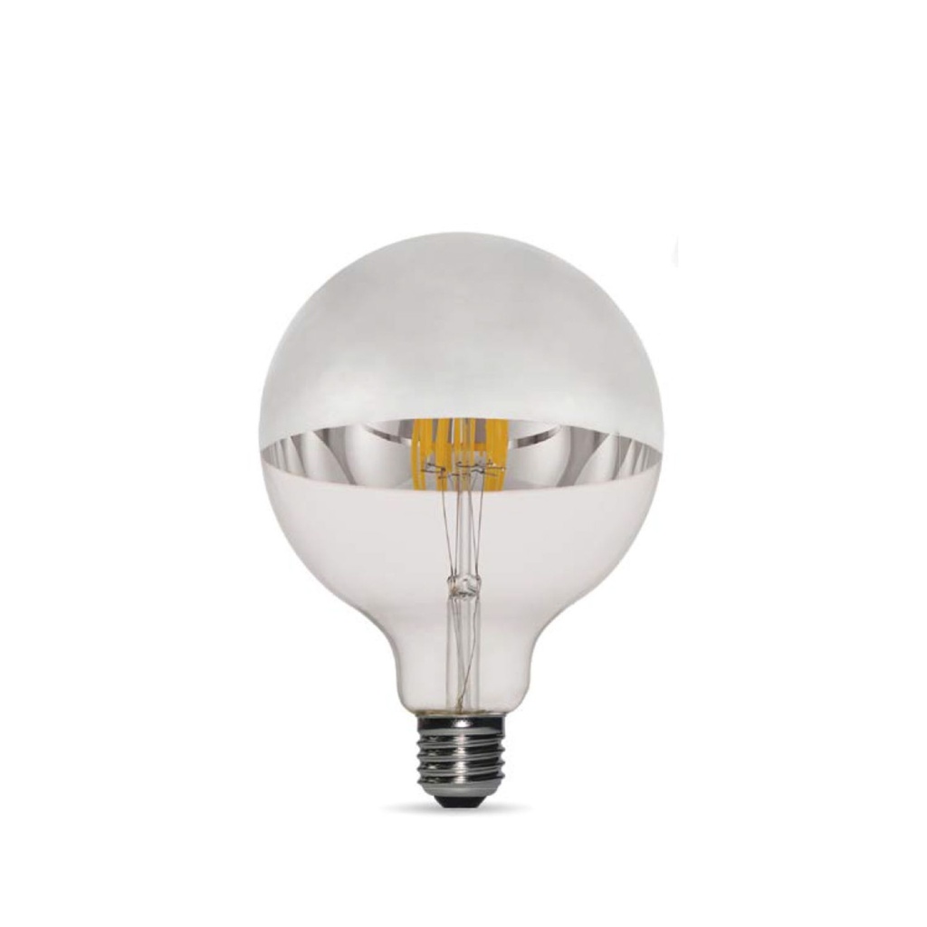 DAYLIGHT 700466.00A | LED FIL G125 5VDC 1,3W E27 SILVER CUP (B05) 2500K 110LM CLASS G DIM