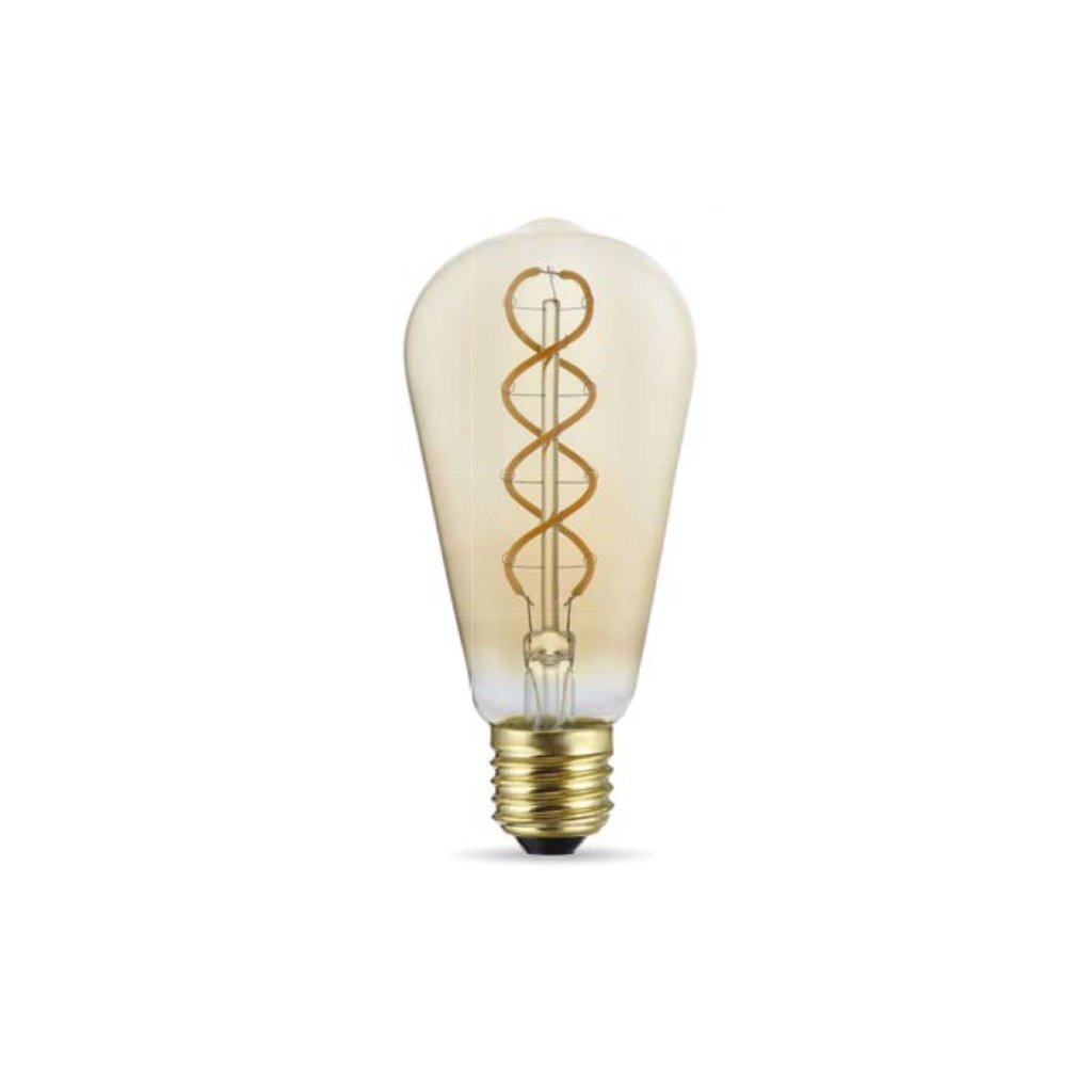DAYLIGHT 700463.00A | LED FIL ST64 5VDC 1,3W E27 GOLD (B01) 2500K SPIRAL 80LM CLASS G DIM