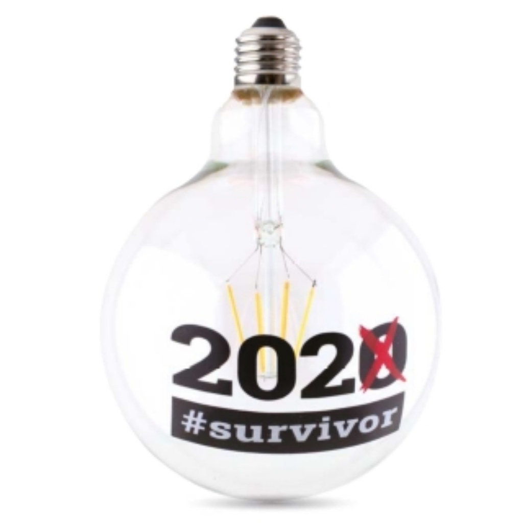 DAYLIGHT 700736.00A | LED FIL GLOBO 125 202X SURVIVOR 220/240V 4W E27 2700K CLEAR DIM