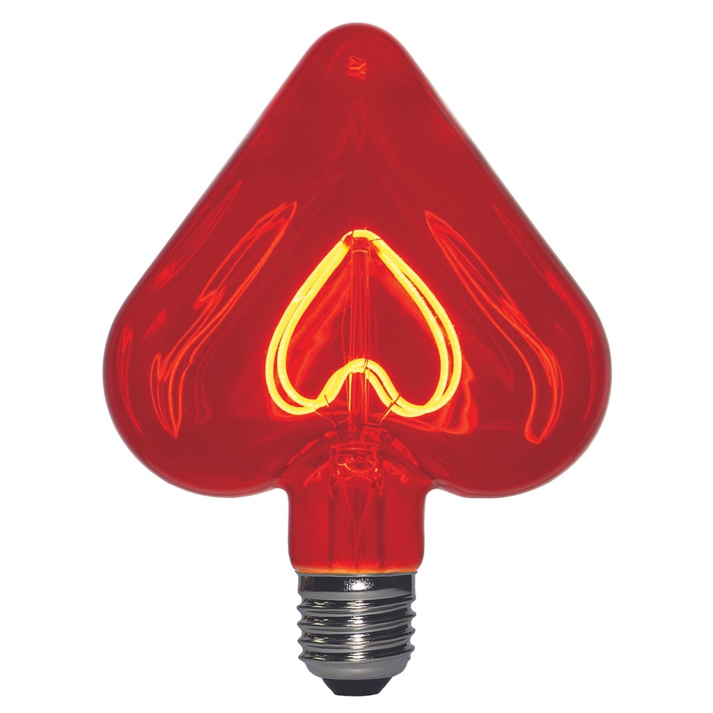DAYLIGHT 700183.0DA | LED DL VINT FIL HEART 220/240V 5W RED 2000K HART FILAMENT DIM