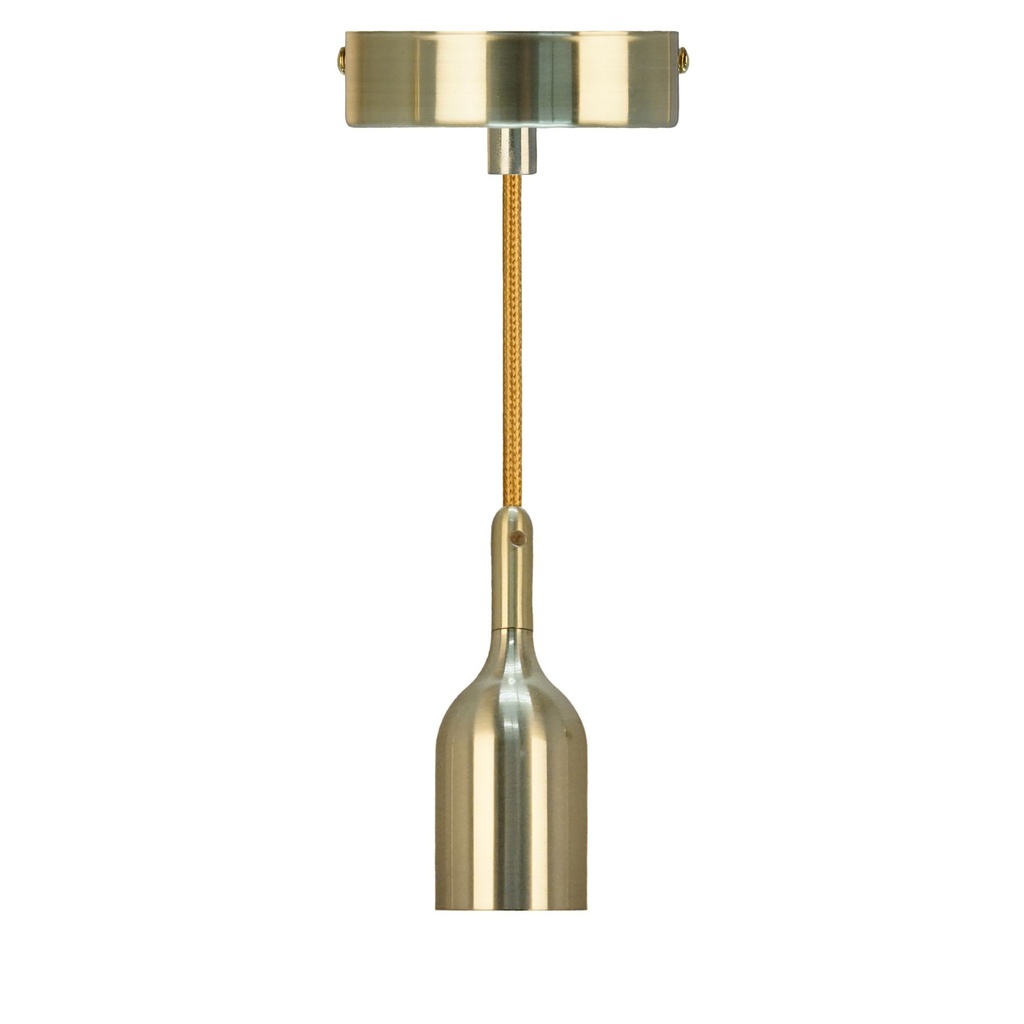 DAYLIGHT 800007.00A | PENDEL LUXURY BELL KIT BRUSHED BRASS E27 1,5M CABLE GOLD