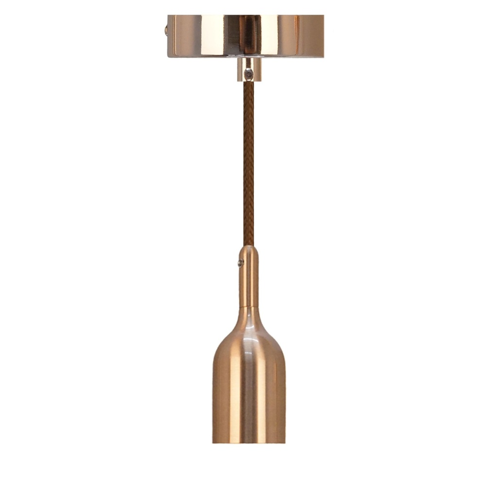DAYLIGHT 800006.00A | PENDEL LUXURY BELL KIT BRUSHED COPPER E27 1,5M CABLE WHISKEY