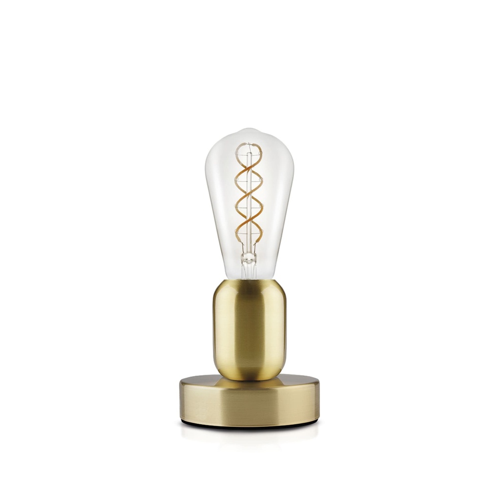 DAYLIGHT 810181.00A | MAGOO BATTERIA OTTONE SPAZZOLATO E27 5VDC ST64 GOLD