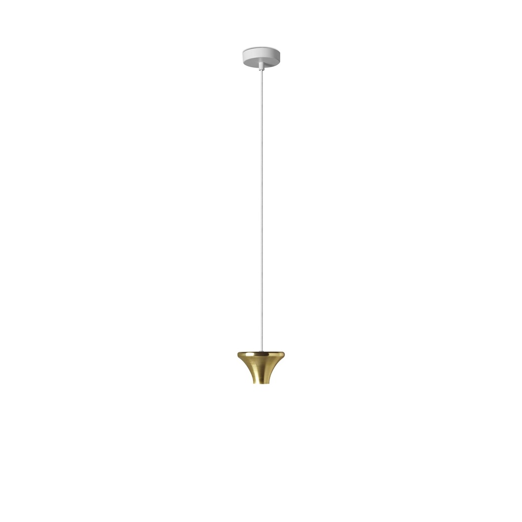 DAYLIGHT 800031.00A | ELBA PENDEL BEL OTT E27 ROSONE WHITE CABLE WHITE 1,5M