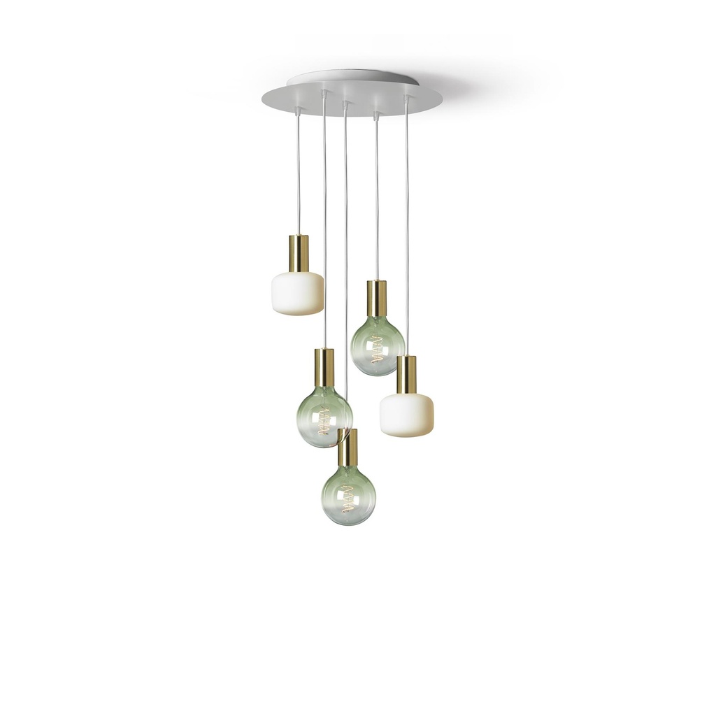 DAYLIGHT 700270.00A | LED FIL CORIANDOLI G125 GREEN-TRANSPARENT 220/240V 4W E27 SPIRAL 125X172 DIM