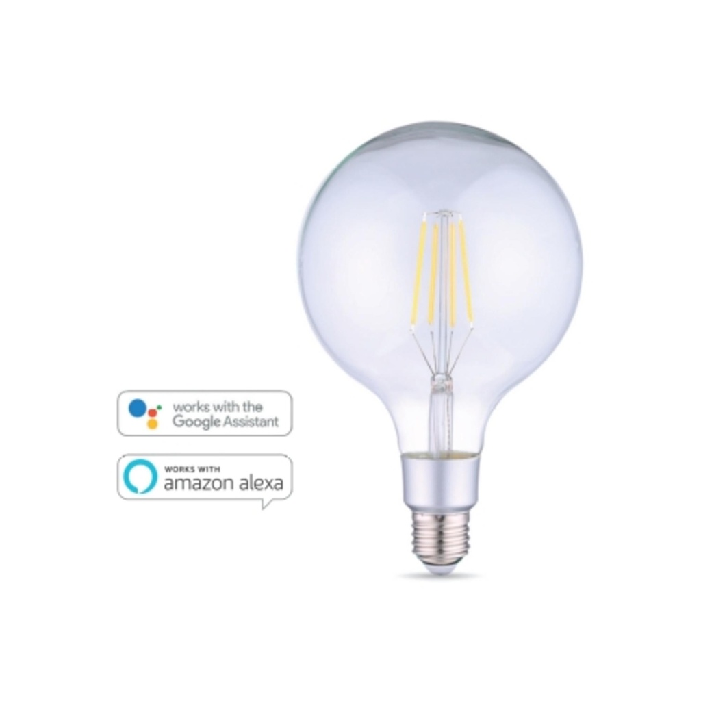 DAYLIGHT 552007.00A | SMART WIFI LED GLOBO 125 220-240V 6W 2700K E27 TRANSPARENT