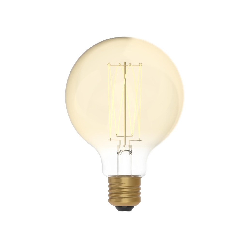 DAYLIGHT 700446.00A | LED CARBON VINT FIL CROSS SPIRAL G95 220/230V 7W 640LM E27 GOLD 2700K DIM C55