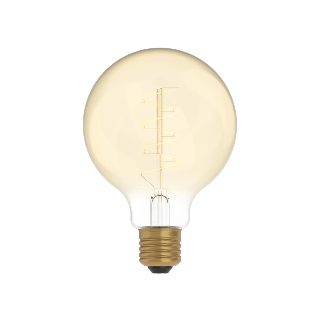 DAYLIGHT 700443.00A | LED CARBON VINT FIL SMALL SPIRAL G95 220/230V 4W 250LM E27 GOLD 1800K DIM C06