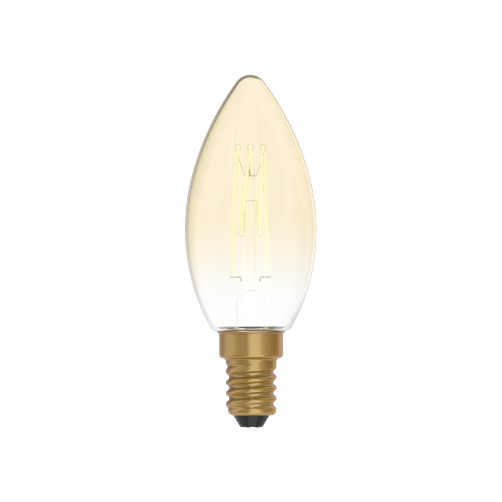 DAYLIGHT 700428.00A | LED CARBON VINT FIL CROSS SPIRAL C35 220/230V 3,5W 300LM E14 GOLD 2700K DIM C51