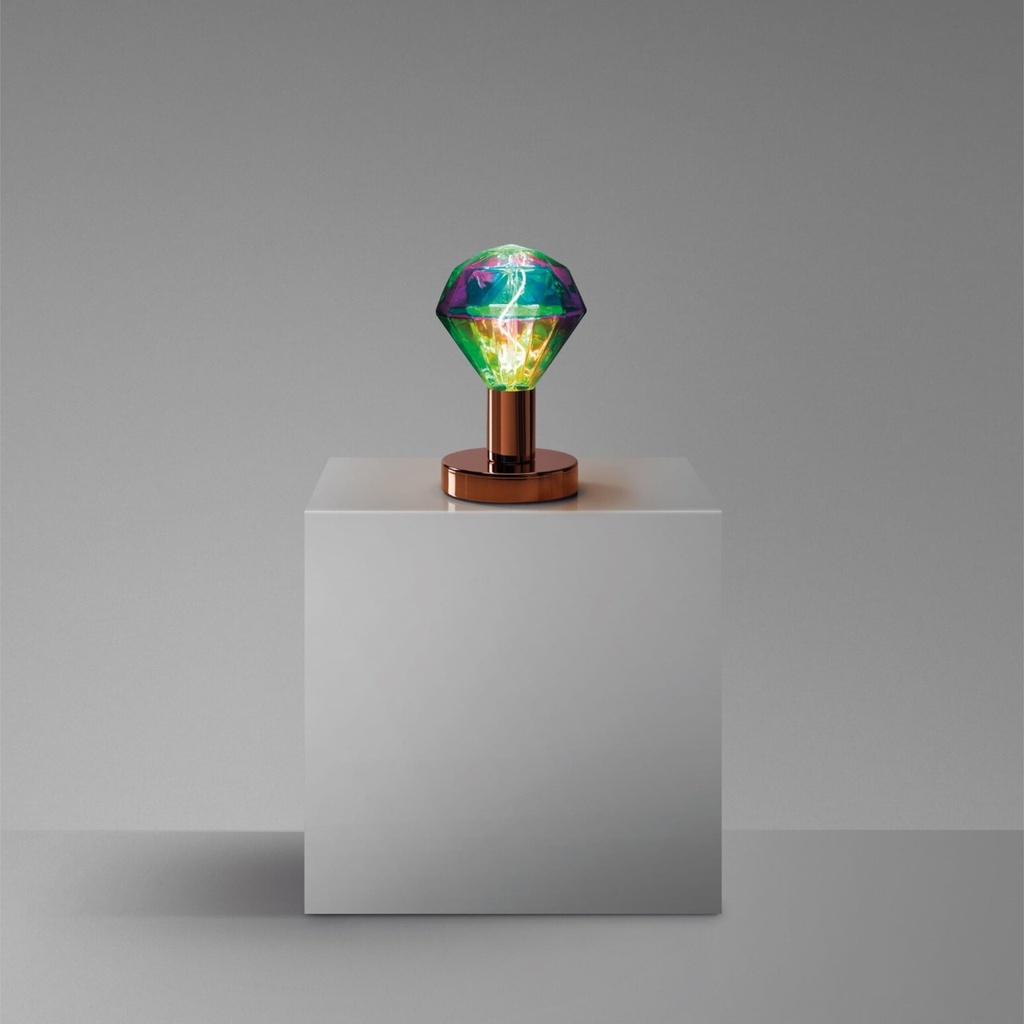 DAYLIGHT 810033.00A | PUNTO LUCE TAVOLO RAME DIAMANTE