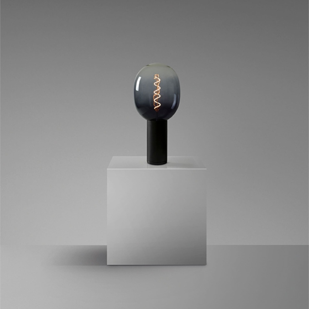 DAYLIGHT 810047.00A | LAMPADA TAVOLO NERA EGG BLACK-TRASP