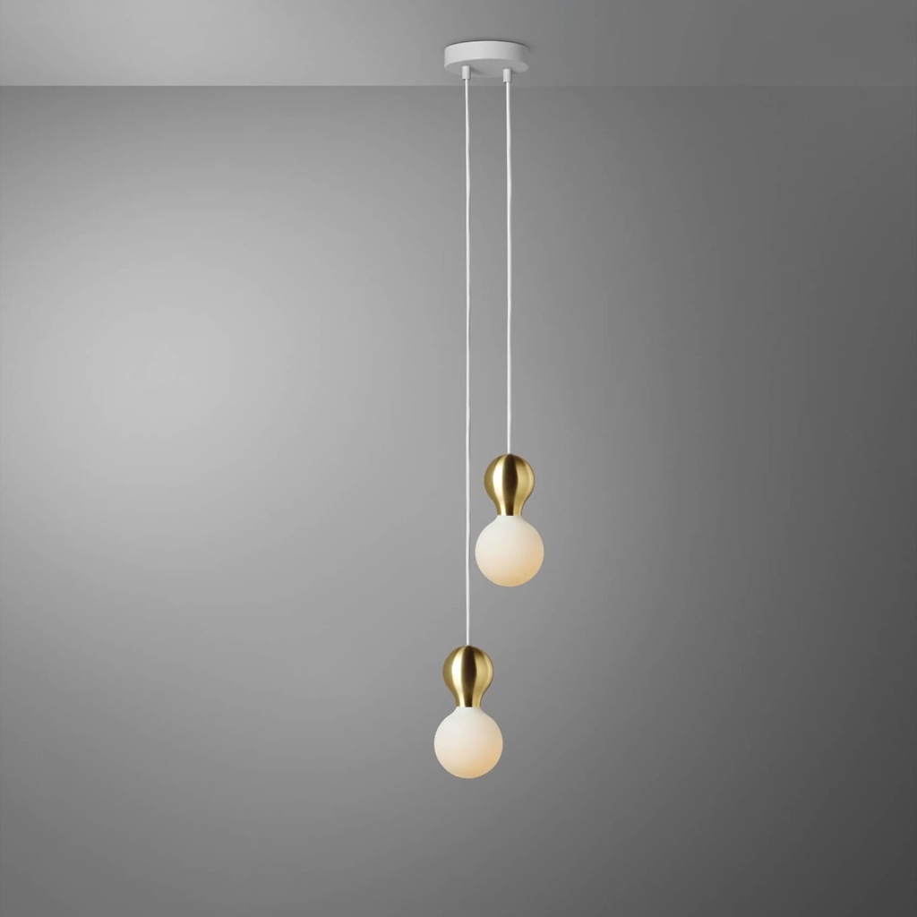DAYLIGHT 810115.00A | MILANO PENDEL 2 CADUTE WHITE BAL OTT G95 POR