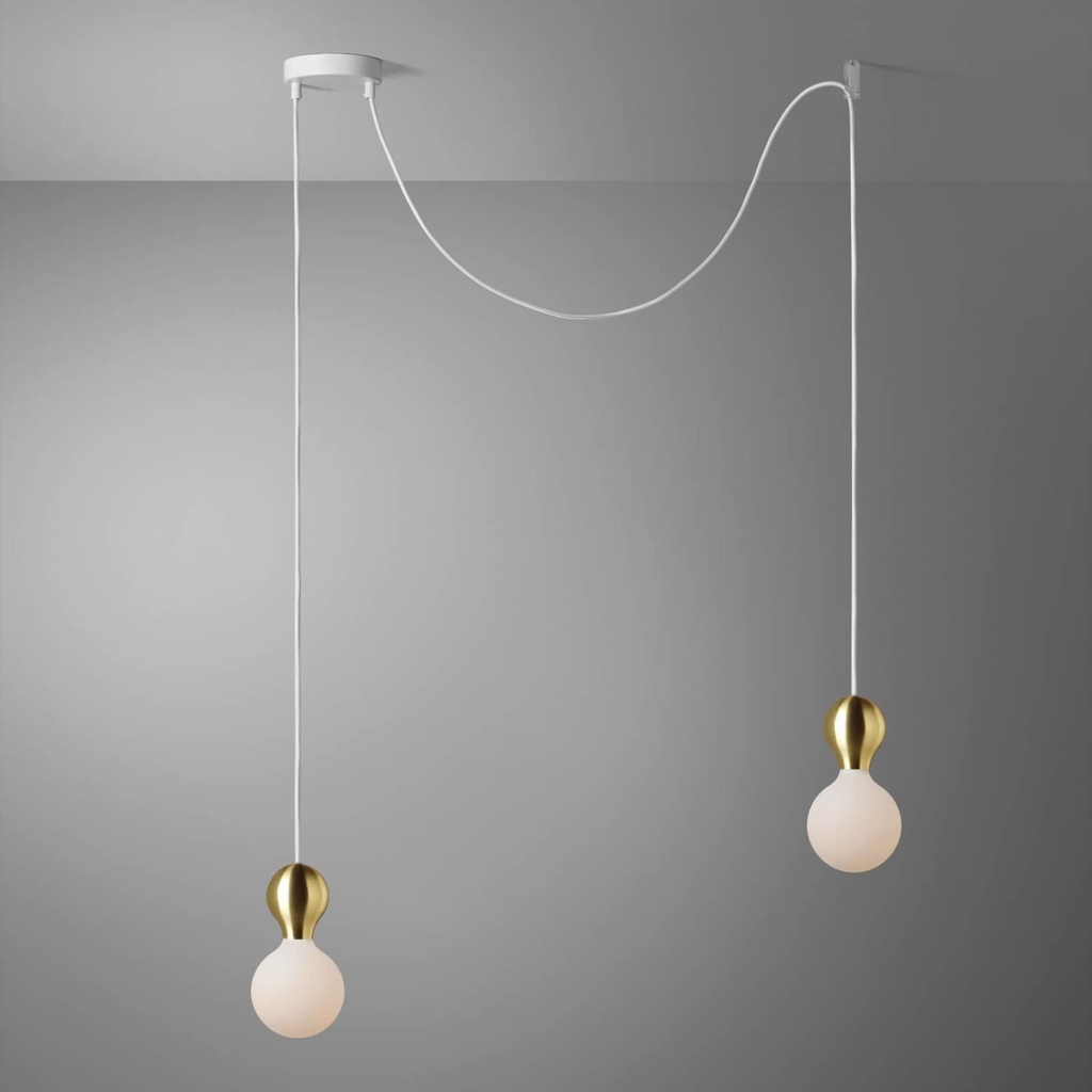 DAYLIGHT 810113.00A | MILANO PENDEL 2 CADUTE WHITE BAL OTT G125 POR