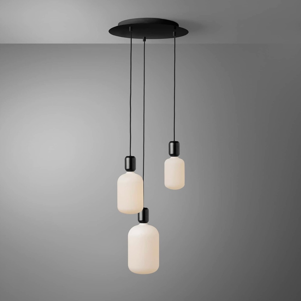 DAYLIGHT 810141.00A | ROMA PENDEL 3 CADUTE BLACK CAR BLACK CARAMELLA POR