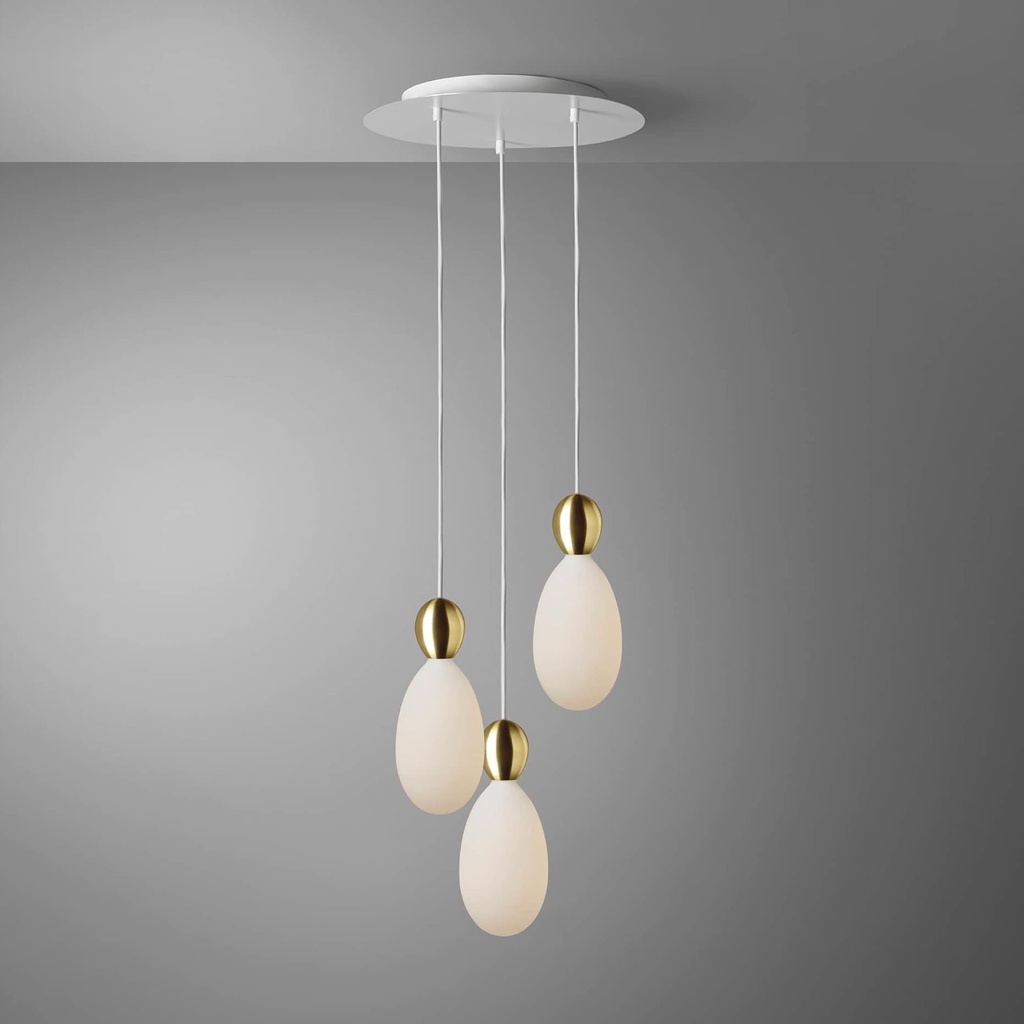 DAYLIGHT 810155.00A | ROMA PENDEL 3 CADUTE WHITE MA OTT MAMMAMIA POR