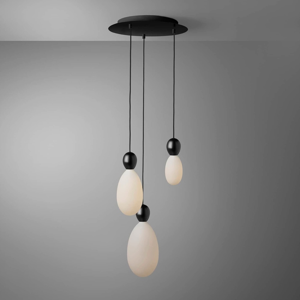 DAYLIGHT 810151.00A | ROMA PENDEL 3 CADUTE BLACK MA BLACK MAMMAMIA POR
