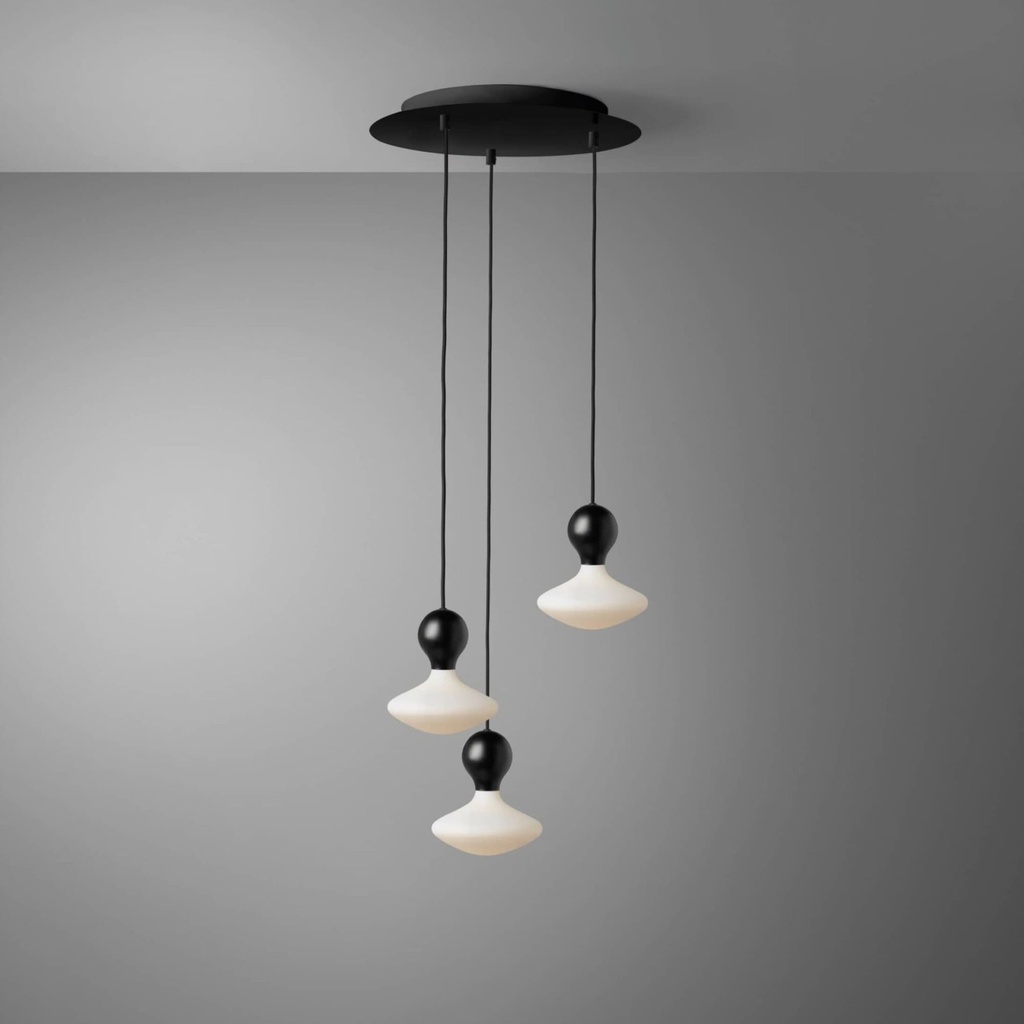 DAYLIGHT 810131.00A | ROMA PENDEL 3 CADUTE BLACK BAL BLACK IDRA R200X153 POR