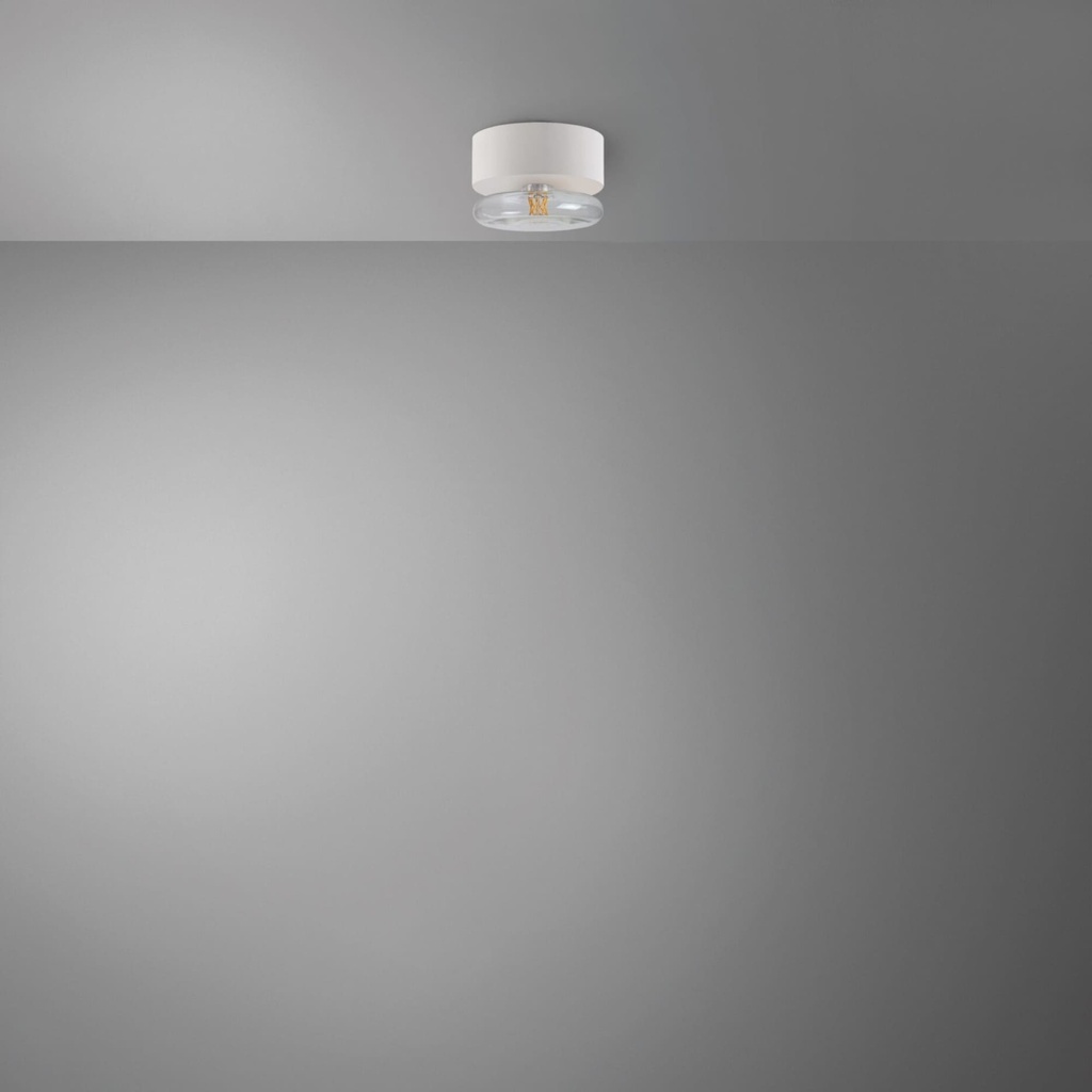 DAYLIGHT 810177.00A | KIT ROSONE GIOCONDA WHITE E27 170XH80MM DASH D170 CLEAR