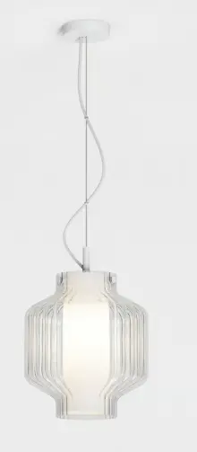 ASTRO LIGHTING 1461003 | TORO PENDANT - MATT WHITE / CLEAR GLASS 